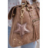Porte-clés étoile en cuir – bijou de sac tendance et accessoire élégant