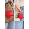 Porte-clés étoile en cuir – bijou de sac tendance et accessoire élégant
