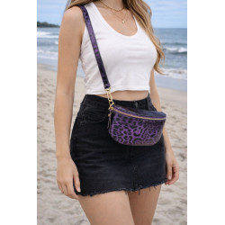 Sac banane femme motif léopard – sac ceinture tendance chic et pratique