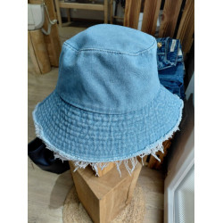 Bob femme effet denim effiloché – Style casual tendance