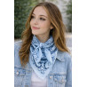 Bandana femme motif imprimé en viscose – Accessoire tendance & léger