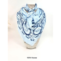 Bandana femme motif imprimé en viscose – Accessoire tendance & léger