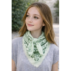 Bandana femme motif imprimé en viscose – Accessoire tendance & léger
