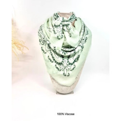 Bandana femme motif imprimé en viscose – Accessoire tendance & léger