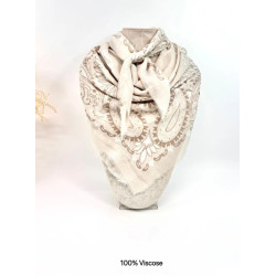 Bandana femme motif imprimé en viscose – Accessoire tendance & léger