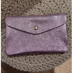 Porte-Monnaie Cuir Irisé  ” Grand Format”