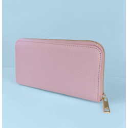 Porte-monnaie femme zippé – Compact et élégant avec finition texturée