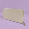 Porte-monnaie femme zippé – Compact et élégant avec finition texturée