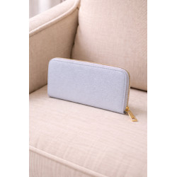 Porte-monnaie femme zippé – Compact et élégant avec finition texturée