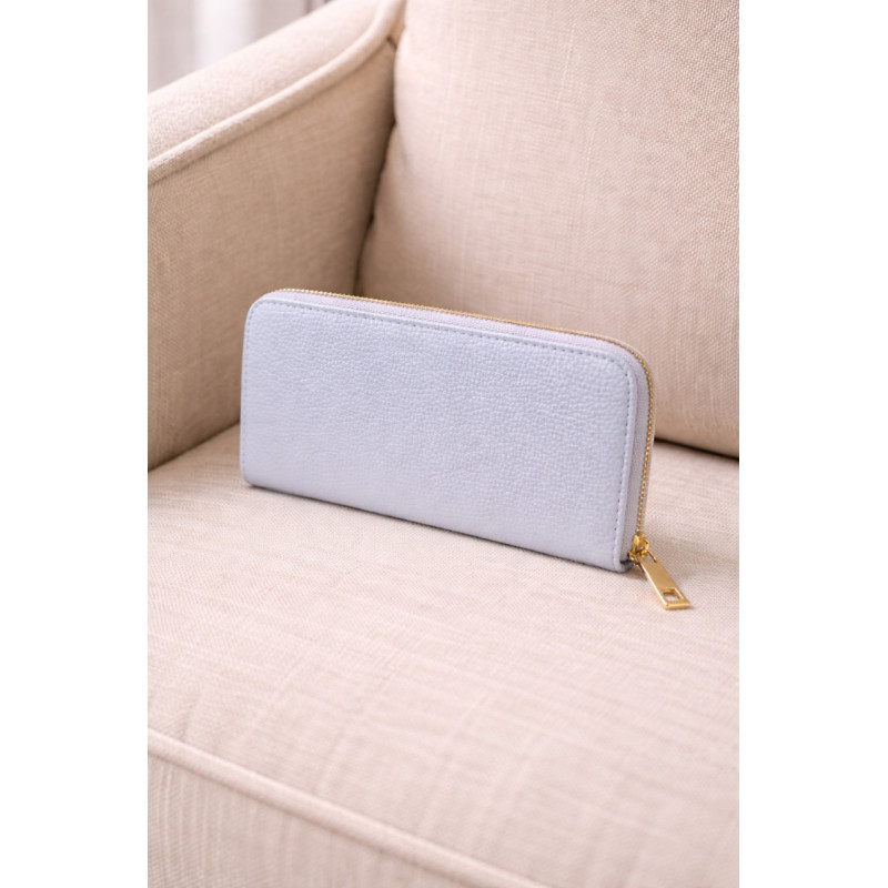 Porte-monnaie femme zippé – Compact et élégant avec finition texturée