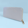 Porte-monnaie femme zippé – Compact et élégant avec finition texturée