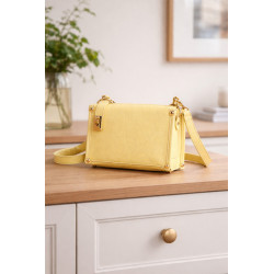 Sac bandoulière femme élégant – Petit sac structuré tendance avec détails métalliques – Format compact chic