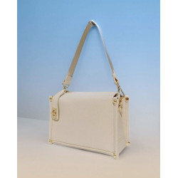 Sac bandoulière femme élégant – Petit sac structuré tendance avec détails métalliques – Format compact chic