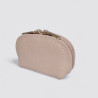 Petit porte-monnaie compact femme en cuir
