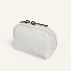 Petit porte-monnaie compact femme en cuir