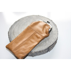 Etui À Lunettes En Cuir – Camel