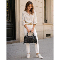 Sac à main femme effet cuir souple avec bandoulière – Sac tendance chic et pratique