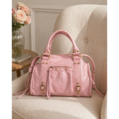 Sac à main femme effet cuir souple avec bandoulière – Sac tendance chic et pratique