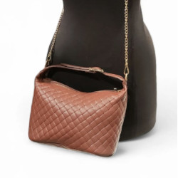 Sac à main matelassé femme avec chaîne dorée
