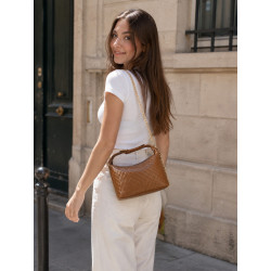 Sac à main matelassé femme avec chaîne dorée