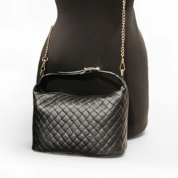 Sac à main matelassé femme avec chaîne dorée