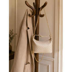 Sac à main matelassé femme avec chaîne dorée