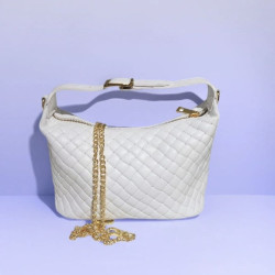 Sac à main matelassé femme avec chaîne dorée