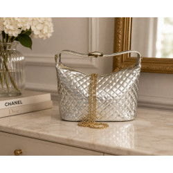 Sac à main matelassé femme avec chaîne dorée