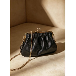 Sac pochette femme chaîne métallique élégante - format compact