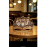 Sac pochette femme chaîne métallique élégante - format compact