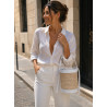 Sac seau femme en raphia tressé et cuir esprit bohème chic