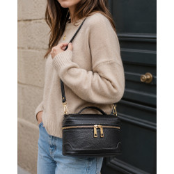 Sac Bandoulière en Cuir Grainé " Style Vanity "