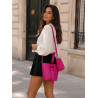 Sac Bandoulière en Cuir Grainé avec Pochette – Élégant & Tendance