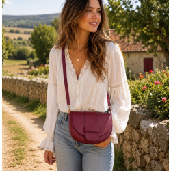 Sac bandoulière femme grand modèle – Élégance urbaine & cuir grainé tendance