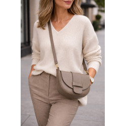 Sac Bandoulière Femme en Cuir Grainé – Petit Modèle