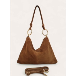 Sac bandoulière en daim souple femme – Grand sac tendance et élégant