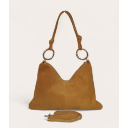 Sac bandoulière en daim souple femme – Grand sac tendance et élégant