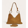 Sac bandoulière en daim souple femme – Grand sac tendance et élégant