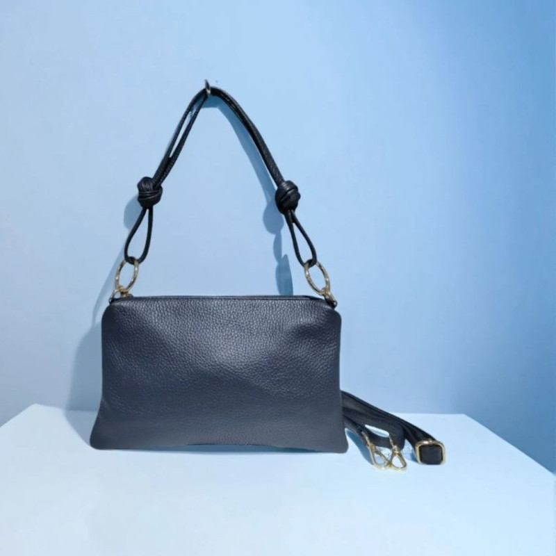 Sac bandoulière en cuir grainé femme – Pochette élégante et tendance