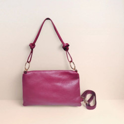 Sac bandoulière en cuir grainé femme – Pochette élégante et tendance