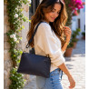 Sac bandoulière en cuir grainé femme – Pochette élégante et tendance