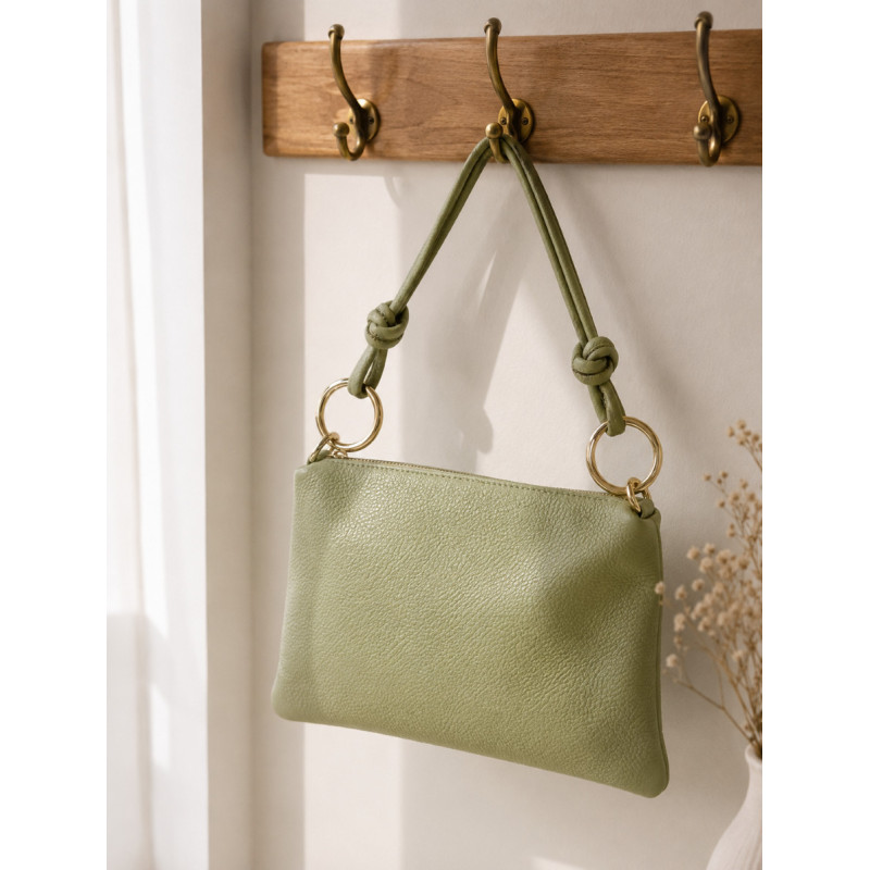 Sac bandoulière en cuir grainé femme – Pochette élégante et tendance