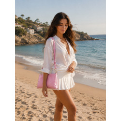 Sac bandoulière en cuir grainé femme – Pochette élégante et tendance