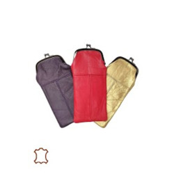 Etui À Lunettes En Cuir – Camel