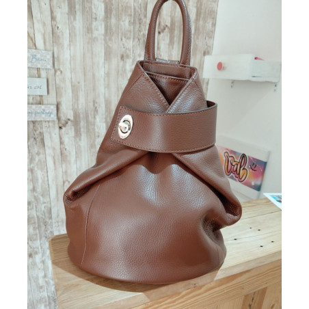 Sac à Dos Femme Cuir Véritable Réglable – Sac Convertible Porté Main