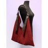 Sac cabas femme en suédine avec anses tressées – Grand format élégant et tendance