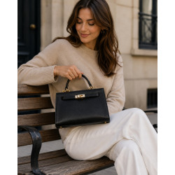 Sac à Main Femme Élégant avec Bandoulière Amovible – Format Compact Chic
