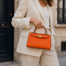Sac à Main Femme Élégant avec Bandoulière Amovible – Format Compact Chic