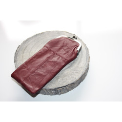 Etui À Lunettes En Cuir – Bordeaux