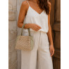 Sac cabas tressé femme – Sac à main élégant et tendance pour le quotidien